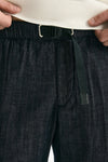Pantalone in cotone fermo chambray blu uomo White sand - 6