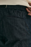 Pantalone in cotone fermo chambray blu uomo White sand - 7