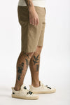 Bermuda in cotone e lino stretch beige uomo White sand - 2