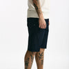 Bermuda in cotone e lino stretch blu uomo White sand - 8
