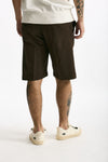 Bermuda in cotone e lino stretch marrone uomo White sand - 4