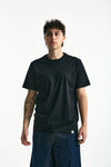 T-shirt in cotone e modale nero uomo Woc - 2