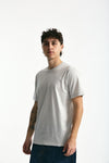 T-shirt in cotone e modale grigio uomo Woc - 4