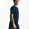 T-shirt in cotone e modale blu uomo Woc - 6