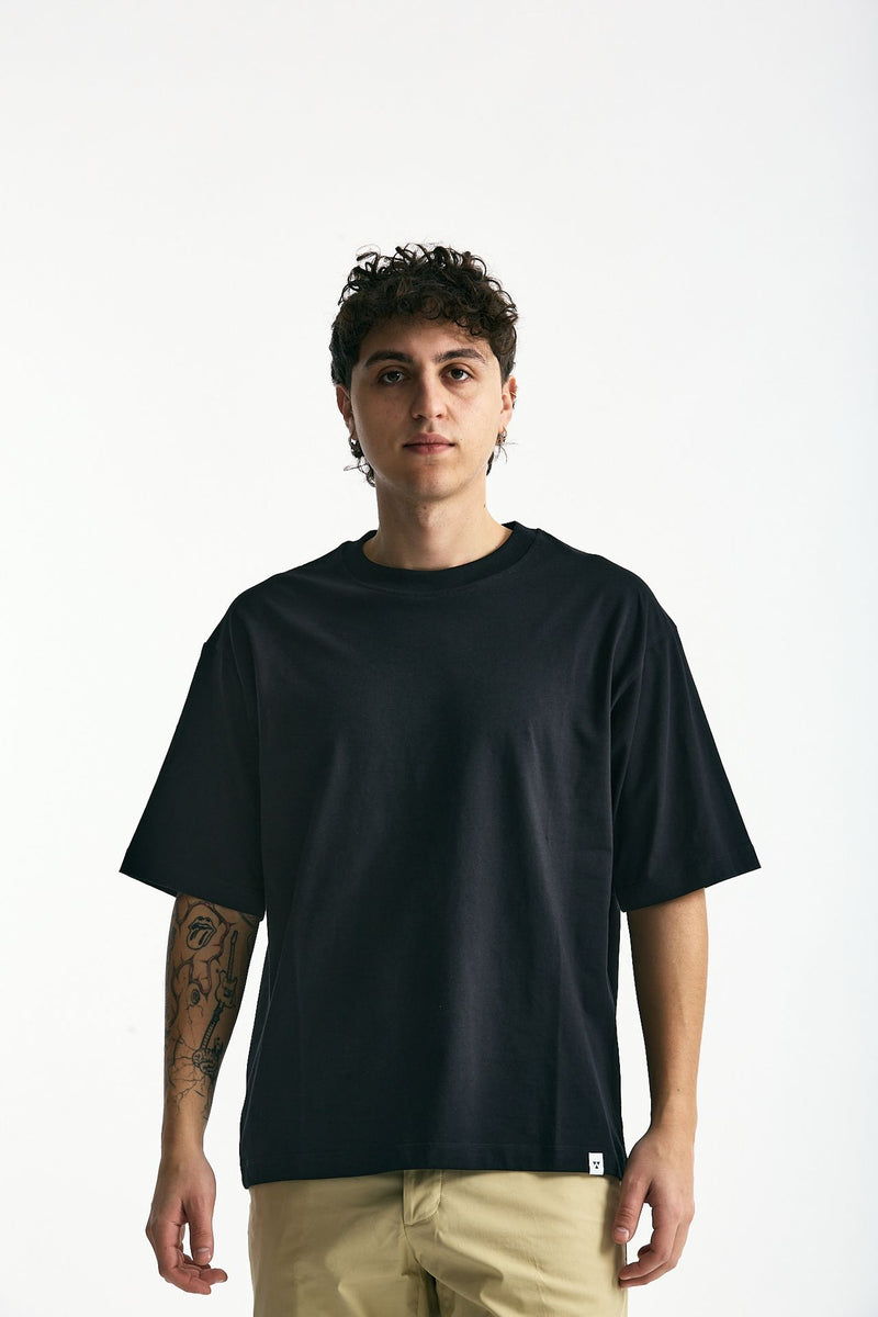 T-shirt in cotone nero uomo Woc - 2
