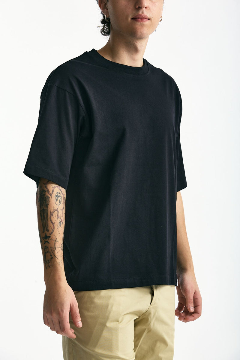T-shirt in cotone nero uomo Woc - 3
