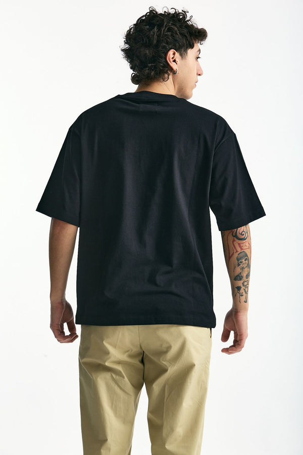 T-shirt in cotone nero uomo Woc