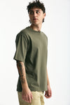 T-shirt in cotone verde uomo Woc - 2