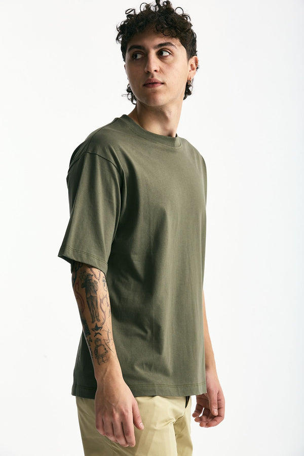 T-shirt in cotone verde uomo Woc