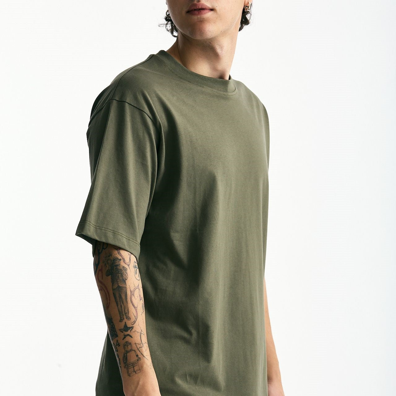 T-shirt in cotone verde uomo Woc - 6