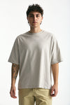 T-shirt in cotone grigio perla uomo Woc - 2