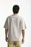 T-shirt in cotone grigio perla uomo Woc - 3