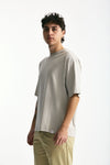 T-shirt in cotone grigio perla uomo Woc - 4