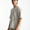 T-shirt in cotone grigio perla uomo Woc - 7