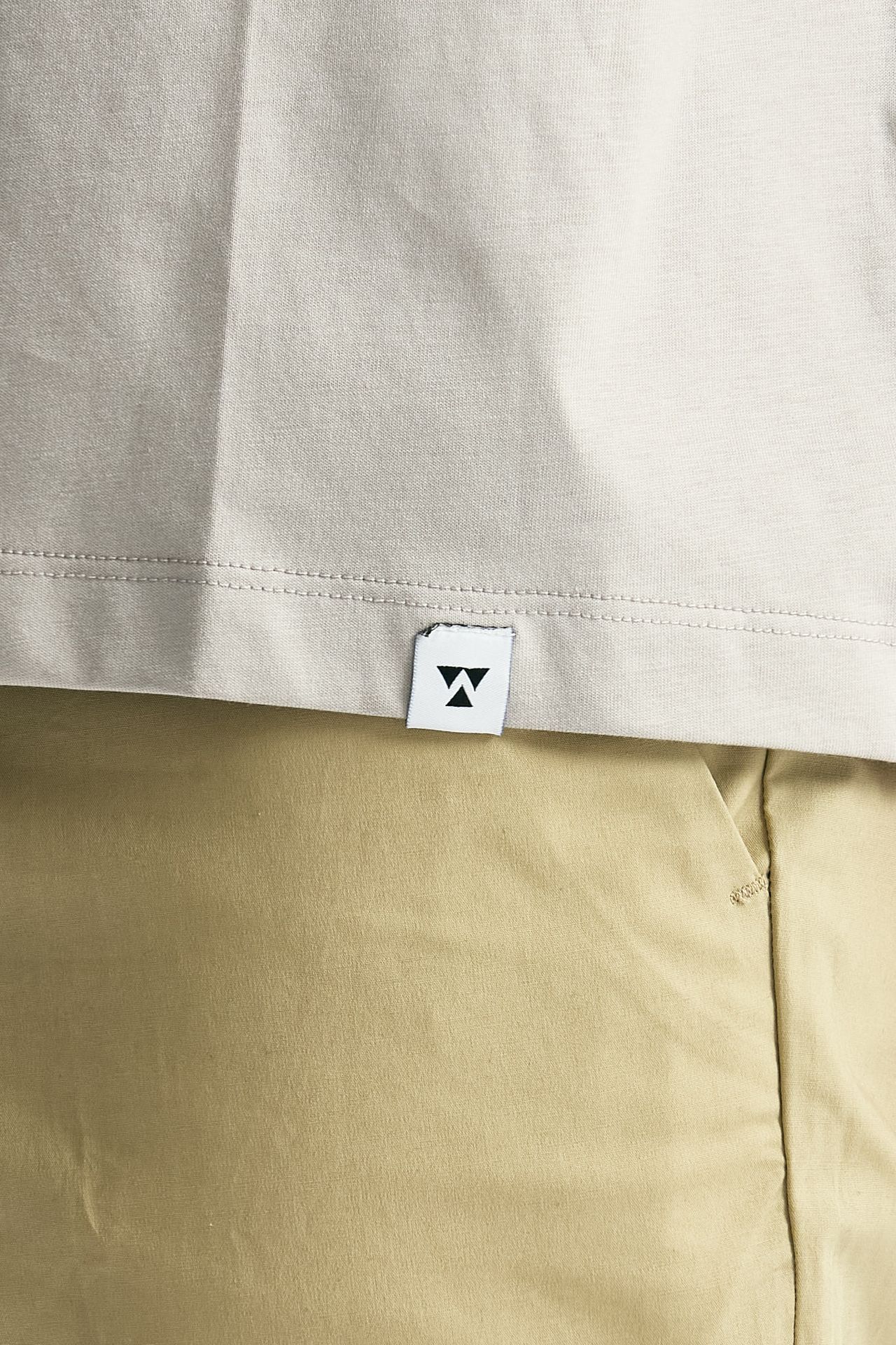 T-shirt in cotone grigio perla uomo Woc - 6
