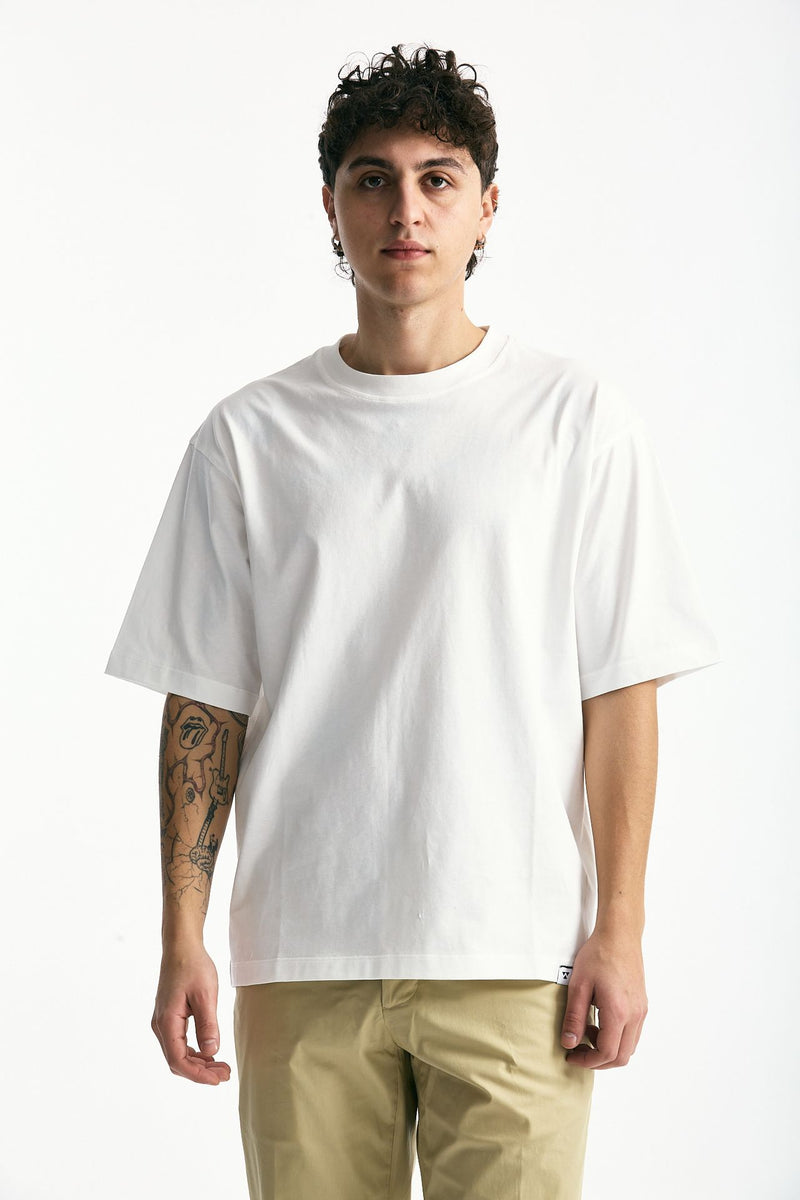 T-shirt in cotone bianco uomo Woc - 1