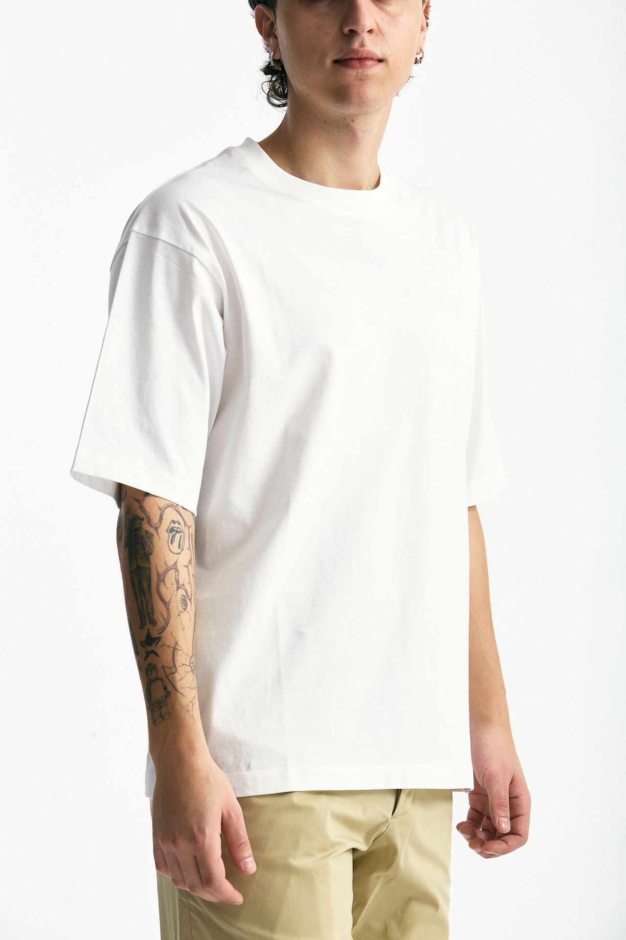 T-shirt in cotone bianco uomo Woc - 2