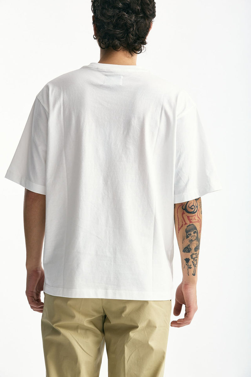 T-shirt in cotone bianco uomo Woc - 3