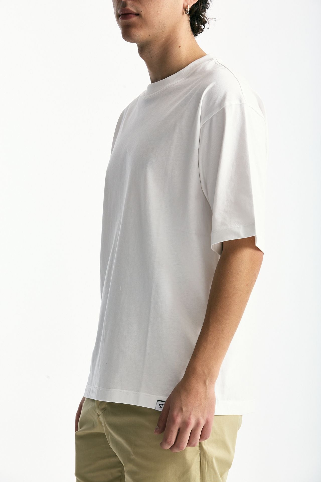 T-shirt in cotone bianco uomo Woc - 4