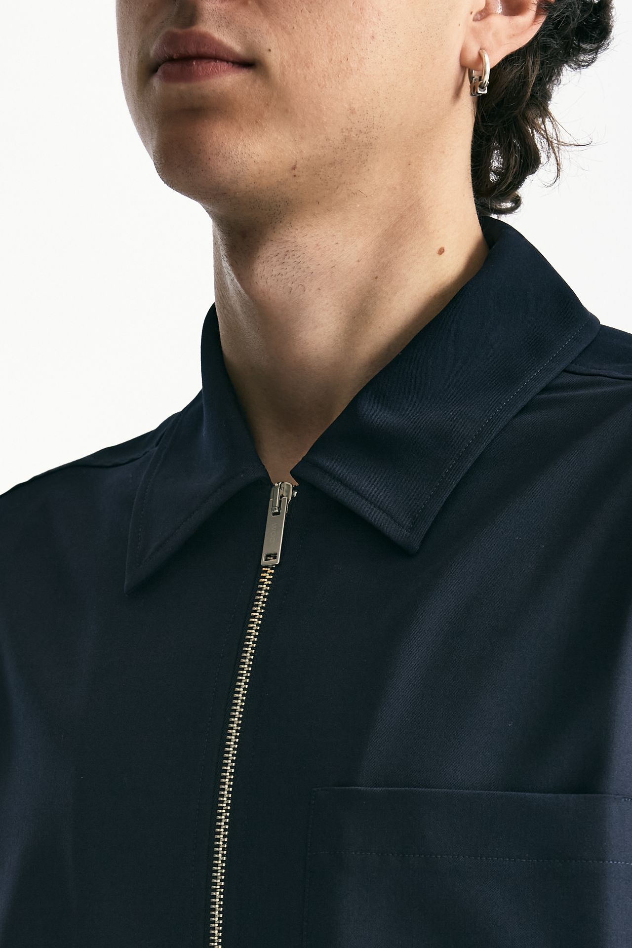 Camicia mezza manica blu uomo Woc - 6