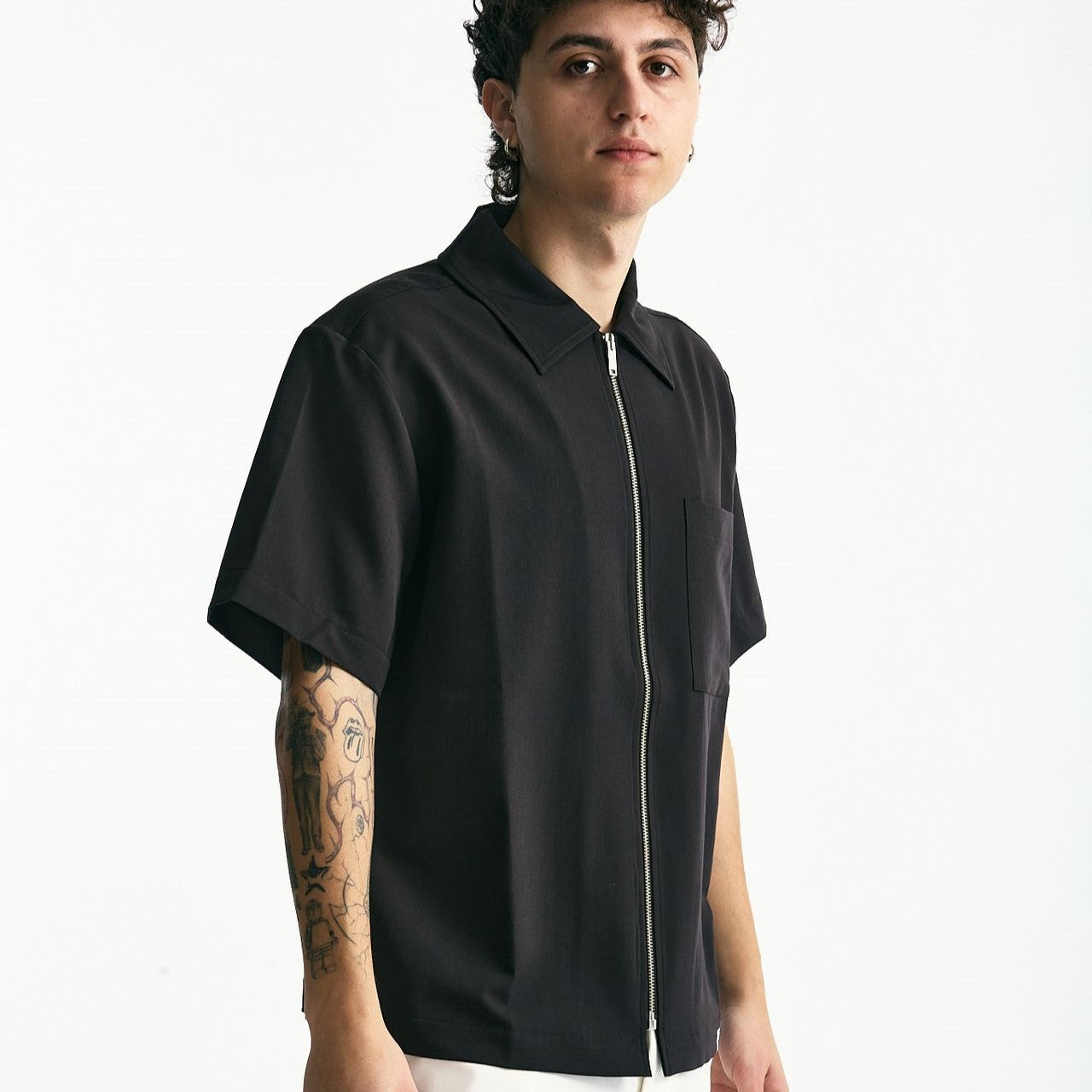 Camicia mezza manica marrone uomo Woc - 7