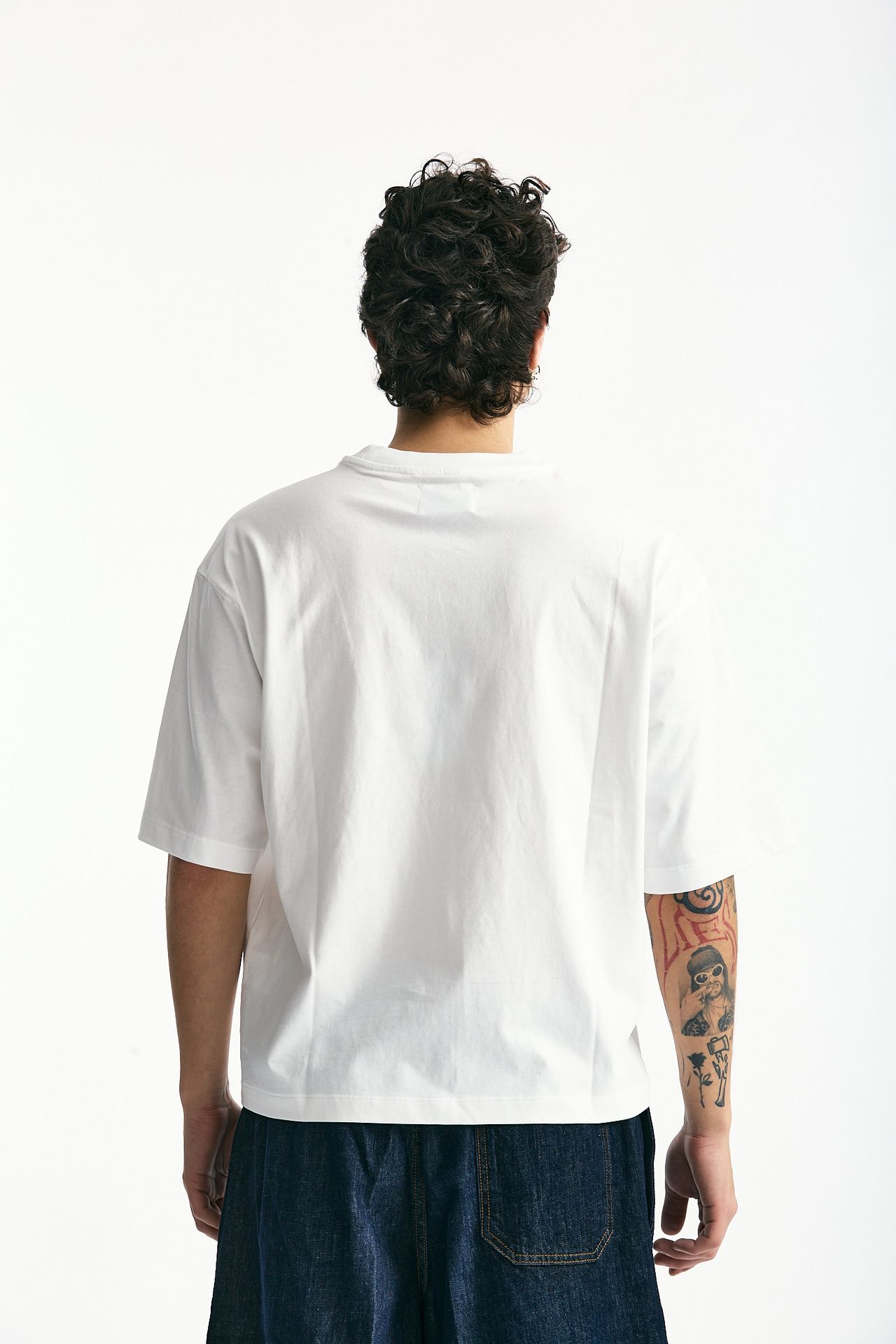 T-shirt in cotone bianco uomo Woc - 4