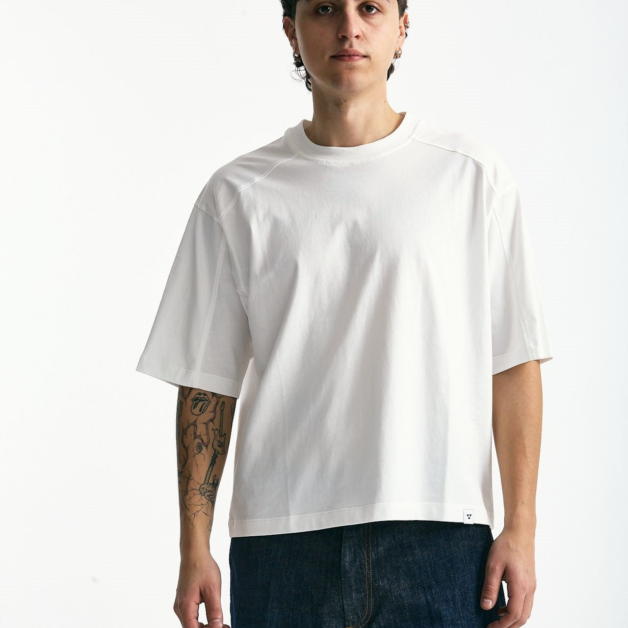 T-shirt in cotone bianco uomo Woc - 7