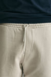 Bermuda felpa in cotone beige uomo Woc - 5