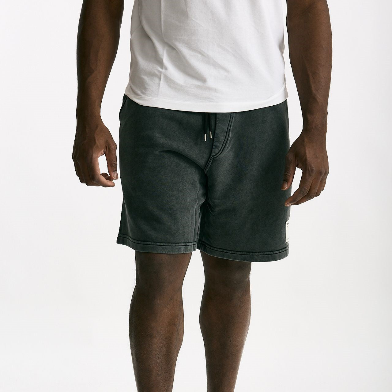 Bermuda felpa in cotone grigio uomo Woc - 9
