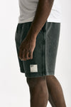 Bermuda felpa in cotone grigio uomo Woc - 1