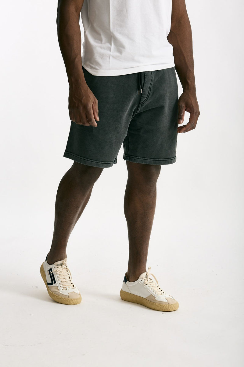 Bermuda felpa in cotone grigio uomo Woc - 4