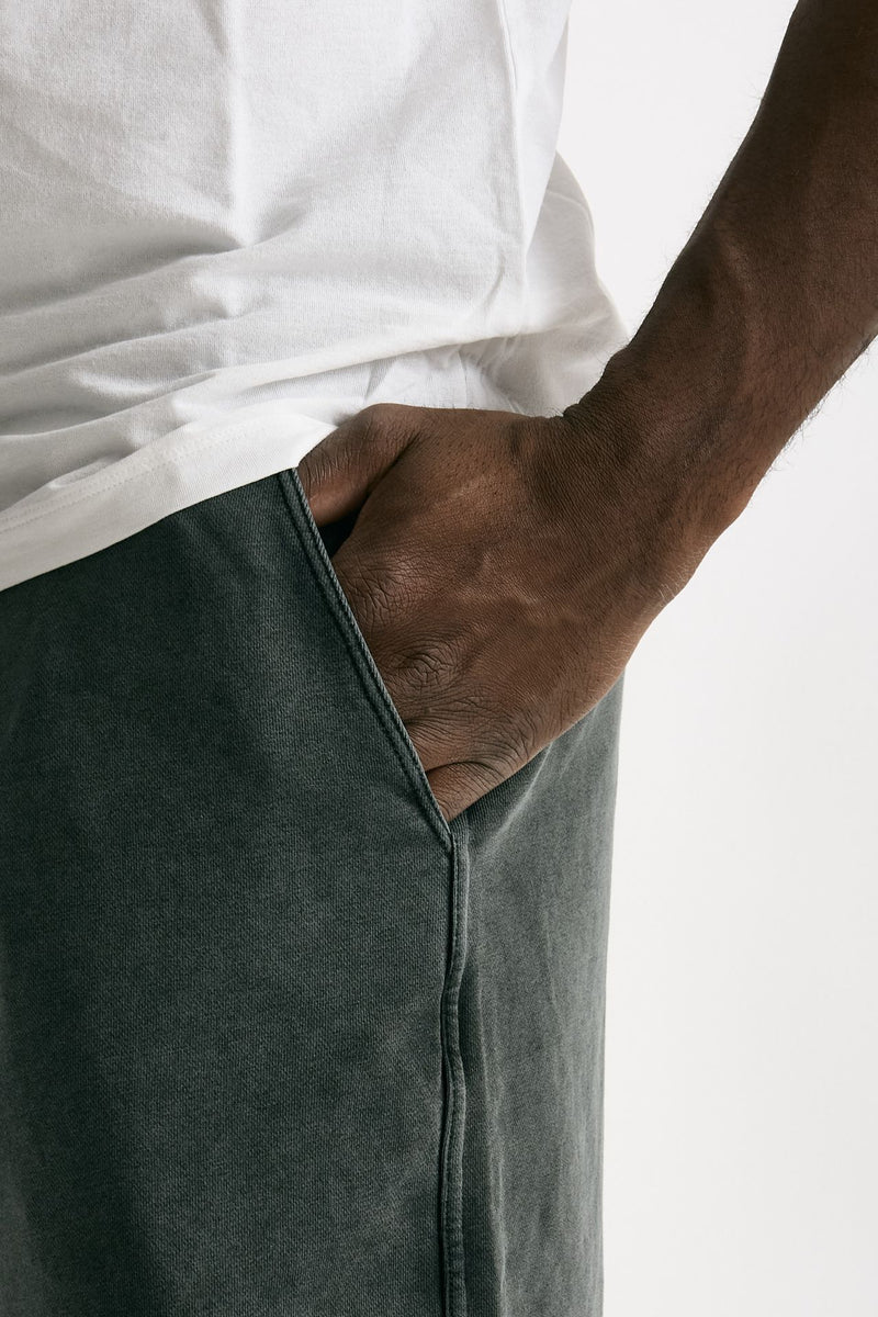 Bermuda felpa in cotone grigio uomo Woc - 6
