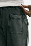 Bermuda felpa in cotone grigio uomo Woc - 8