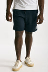 Bermuda felpa in cotone blu uomo Woc - 1