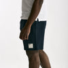 Bermuda felpa in cotone blu uomo Woc - 9