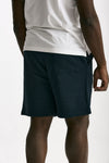 Bermuda felpa in cotone blu uomo Woc - 3