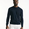 Maglia girocollo in cotone blu uomo Zanone - 7