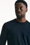 Maglia girocollo in cotone blu uomo Zanone - 6