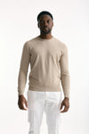 Maglia girocollo in cotone beige uomo Zanone - 1