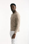 Maglia girocollo in cotone beige uomo Zanone - 2