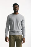 Maglia girocollo in cotone grigio uomo Zanone - 2