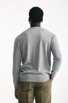Maglia girocollo in cotone grigio uomo Zanone - 4