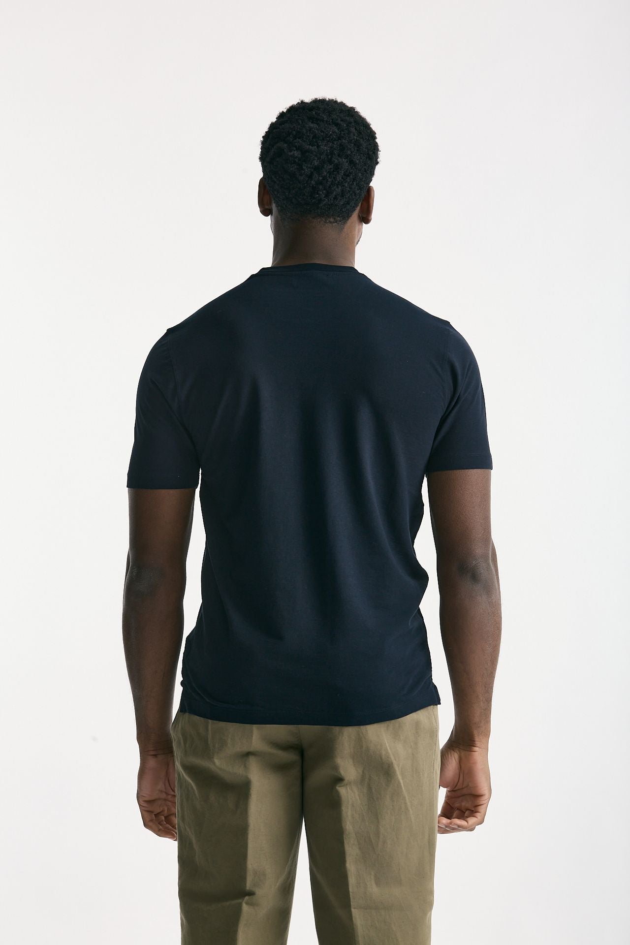 T shirt Icecotton in cotone blu uomo Zanone - 3