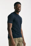 T shirt Icecotton in cotone blu uomo Zanone - 4