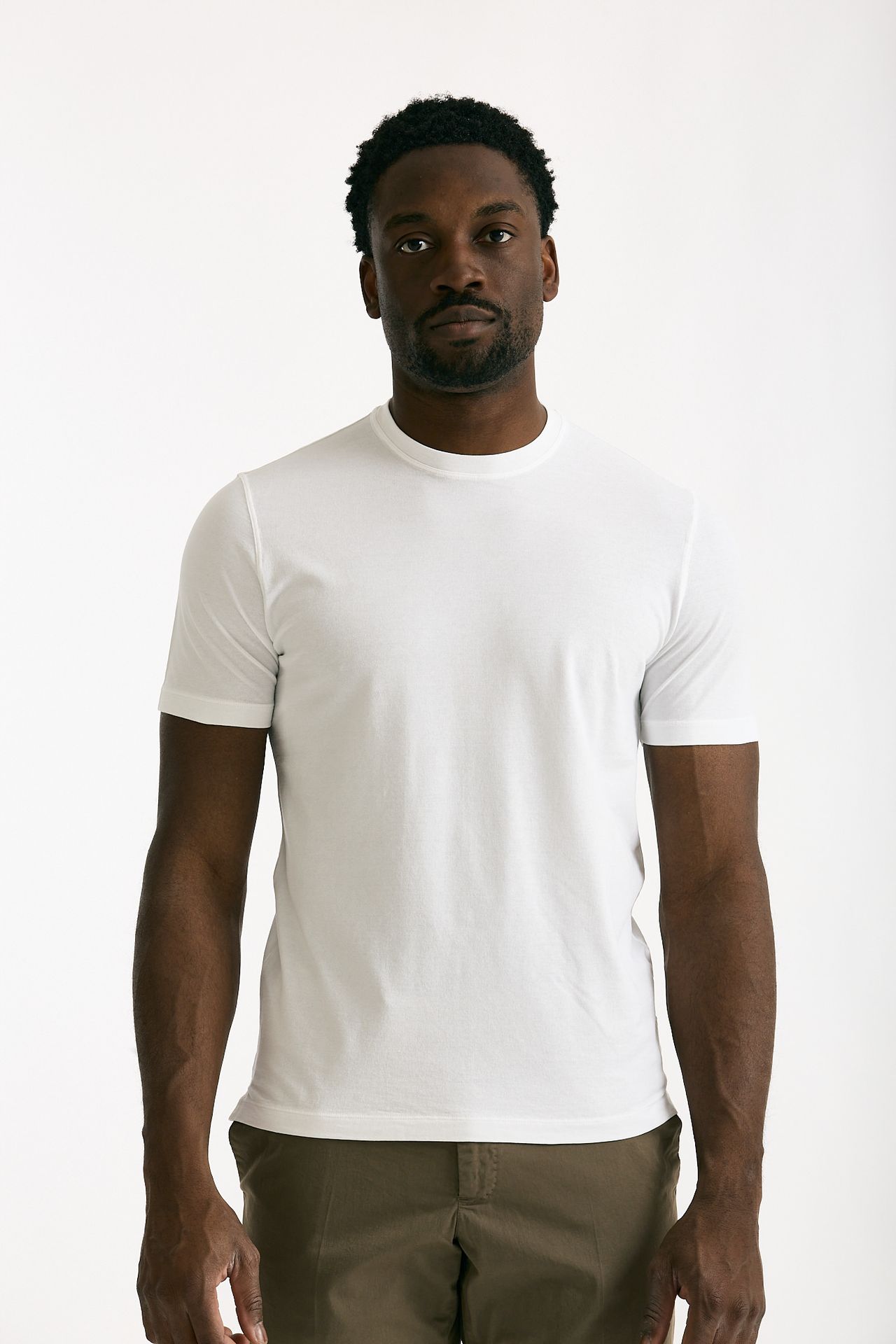T shirt in cotone bianco Icecotton uomo Zanone - 2