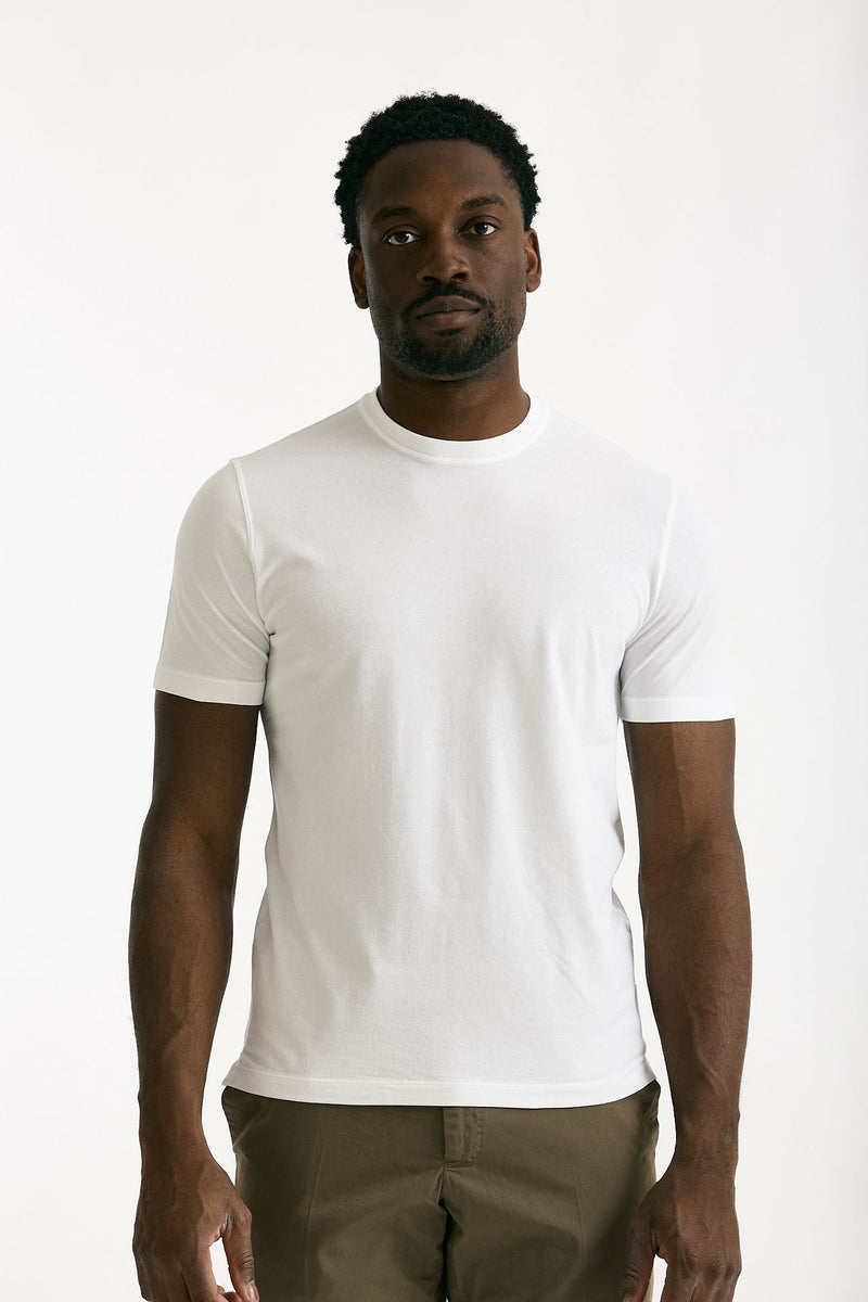 T shirt in cotone bianco Icecotton uomo Zanone - 2