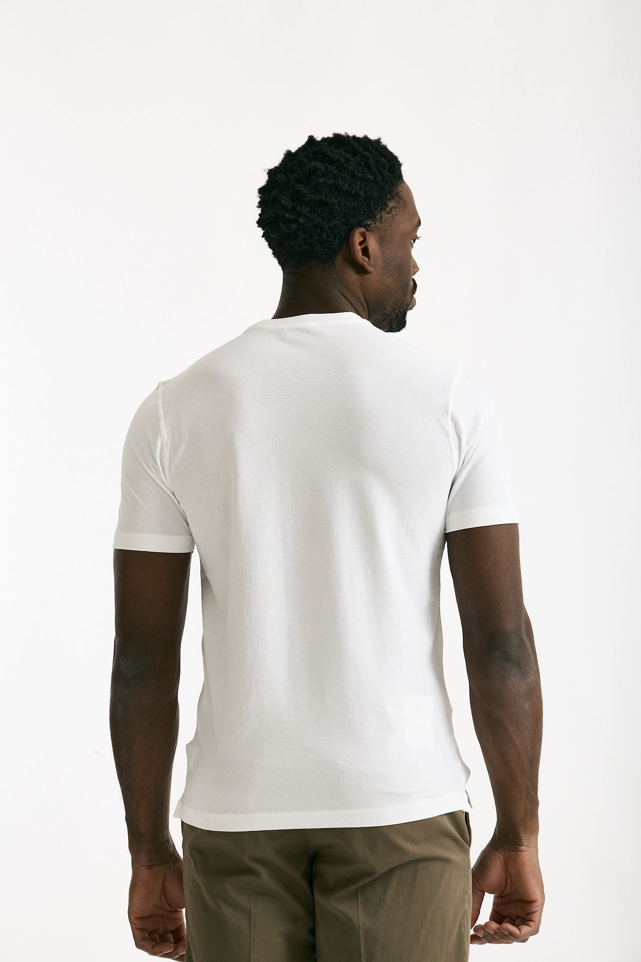 T shirt in cotone bianco Icecotton uomo Zanone - 1