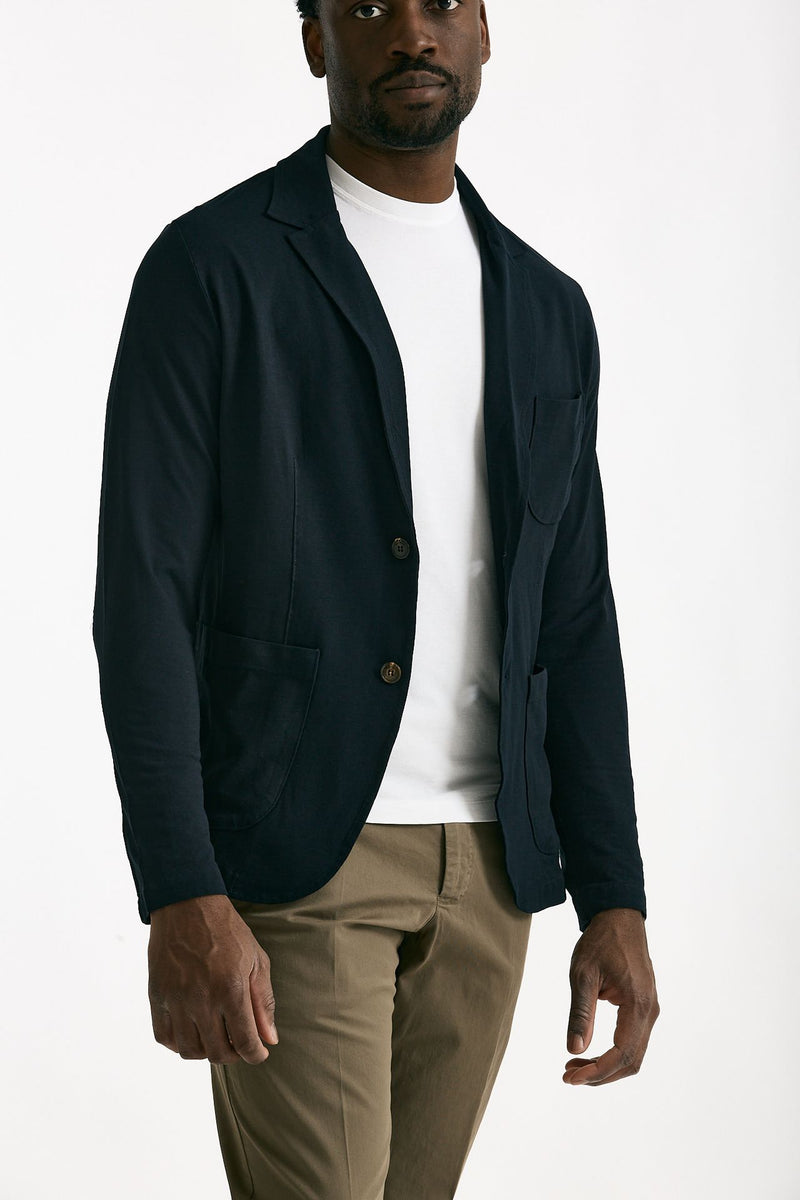 Giacca in cotone blu Icecotton uomo Zanone - 3