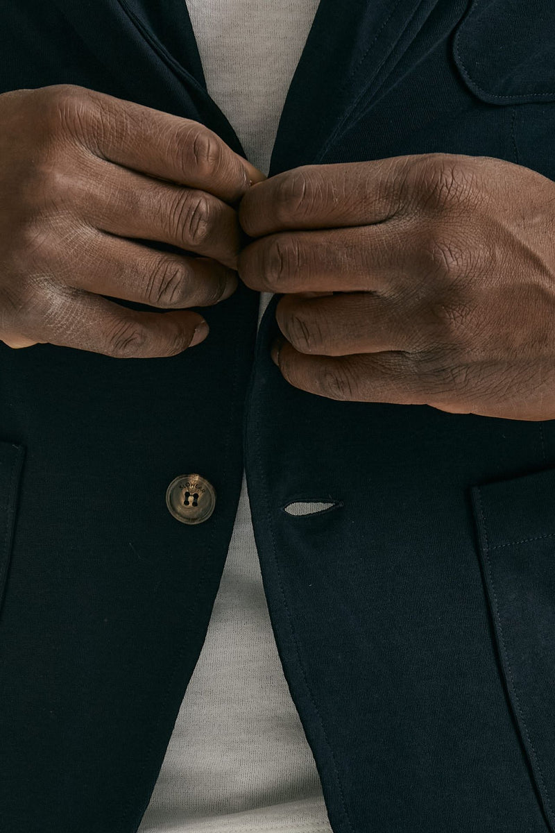 Giacca in cotone blu Icecotton uomo Zanone - 4