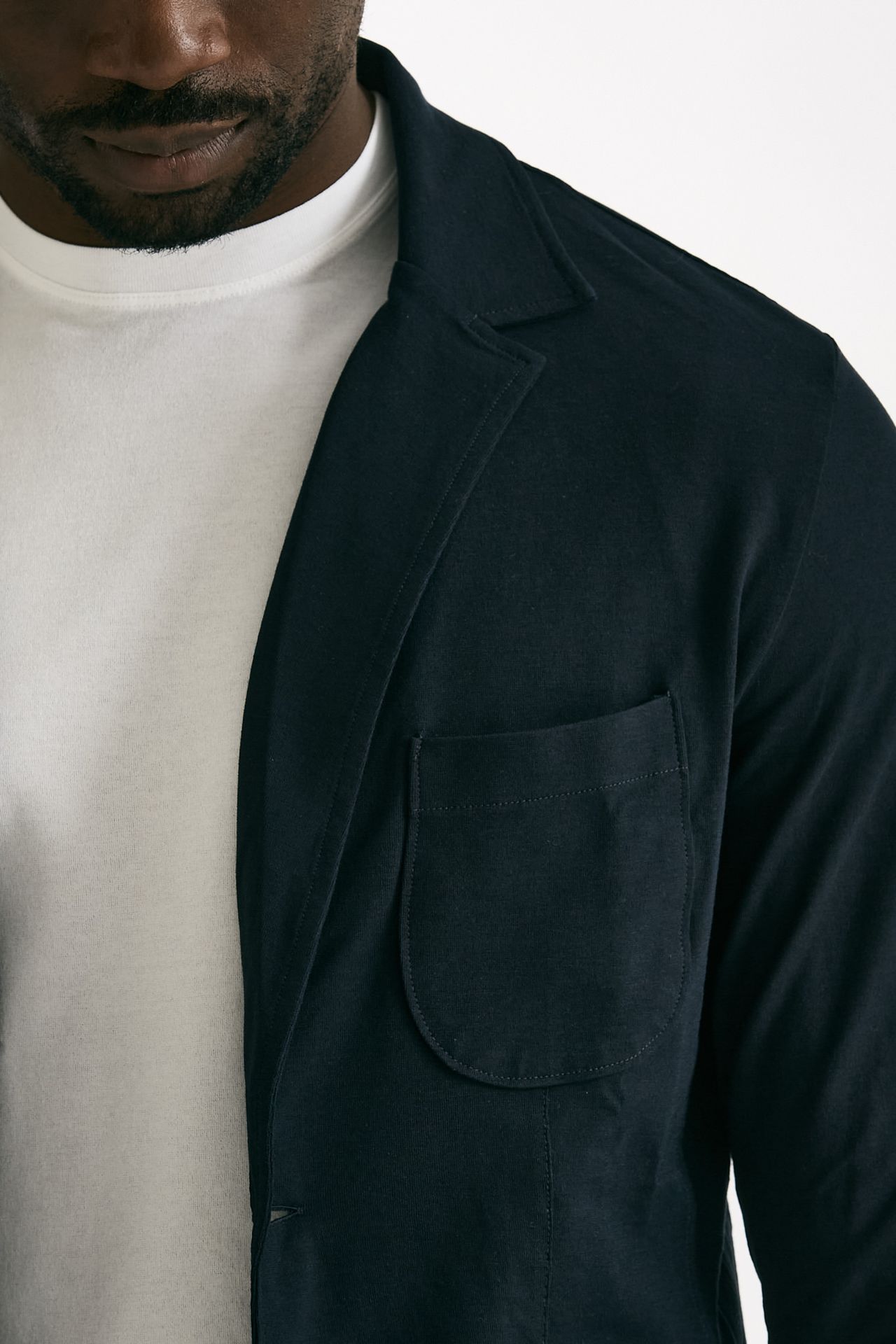 Giacca in cotone blu Icecotton uomo Zanone - 5